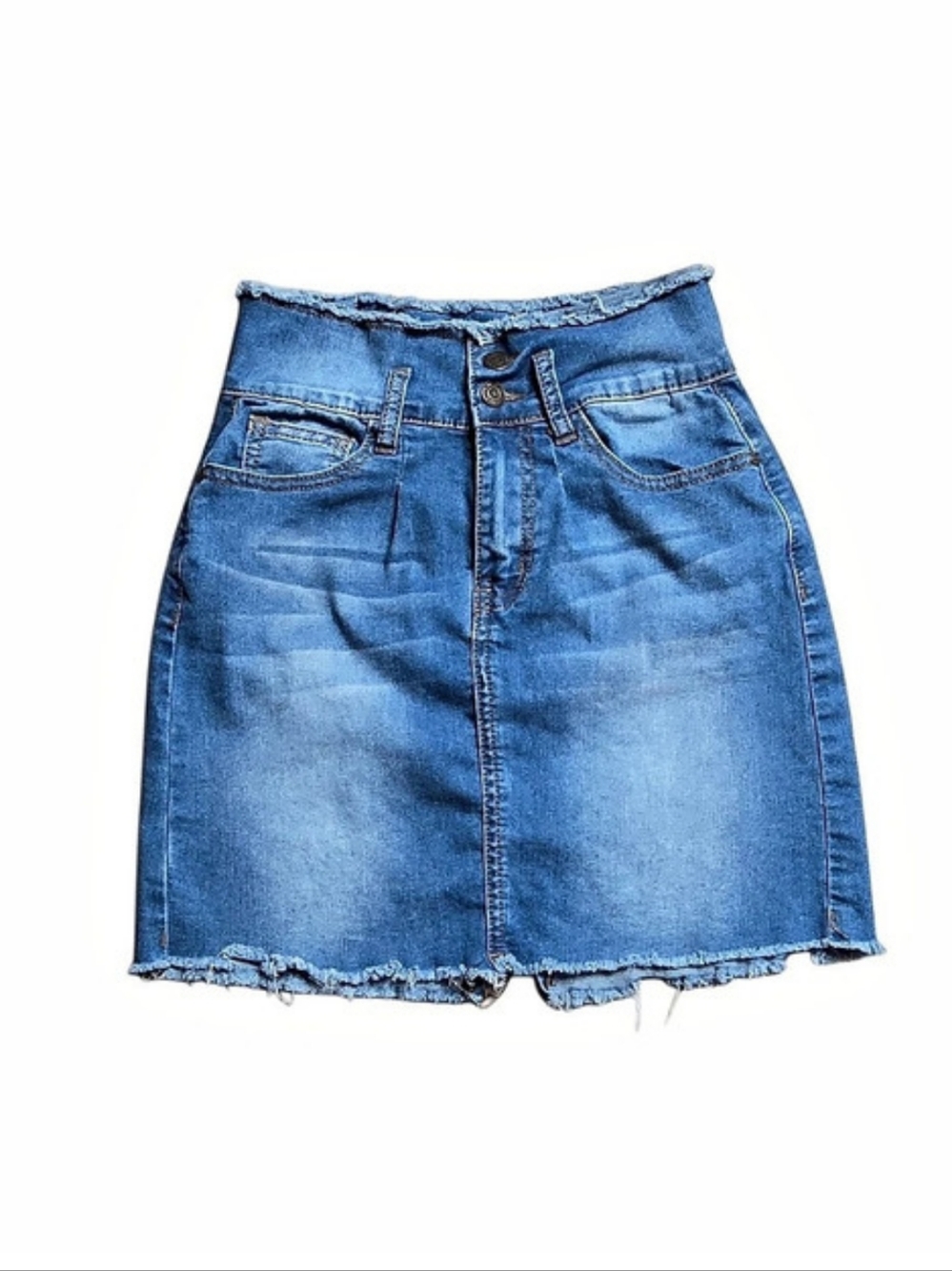 Machine Denim Mini Skirt Size 26 S